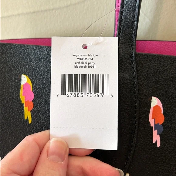 TESERVED Kate Spade Molly Flock Large Reversible Tote with Pouch - NWT Leather - Picture 4 of 17